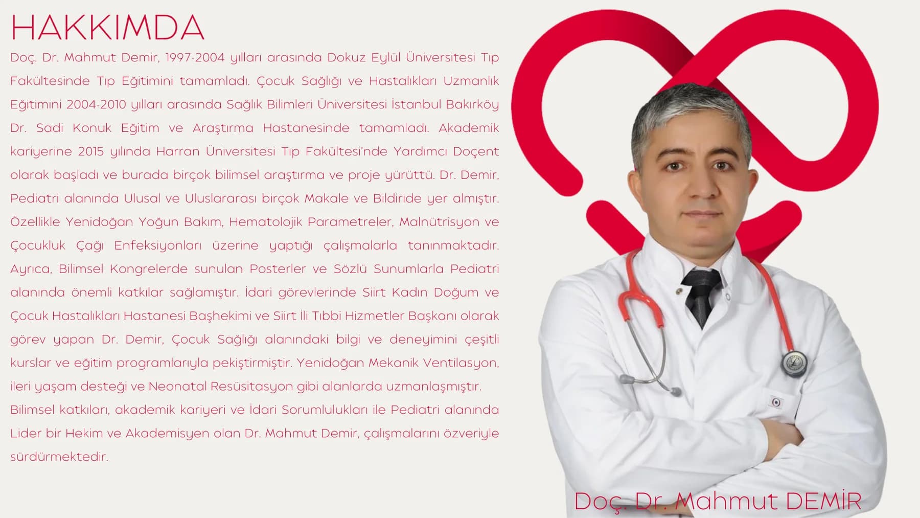Doç. Dr. Mahmut DEMİR — kaynak özgeçmiş belgesi