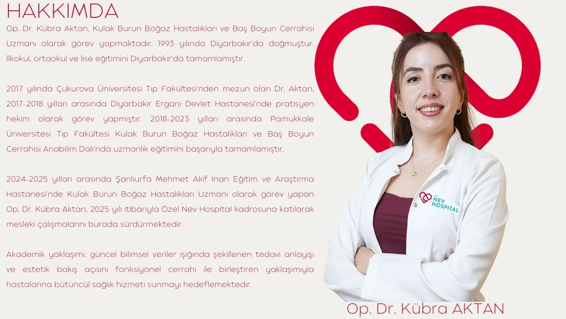 Op. Dr. Kübra AKTAN — kaynak özgeçmiş belgesi