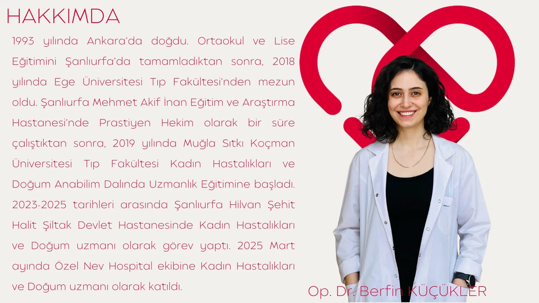 Op. Dr. Berfin KÜÇÜKLER — kaynak özgeçmiş belgesi