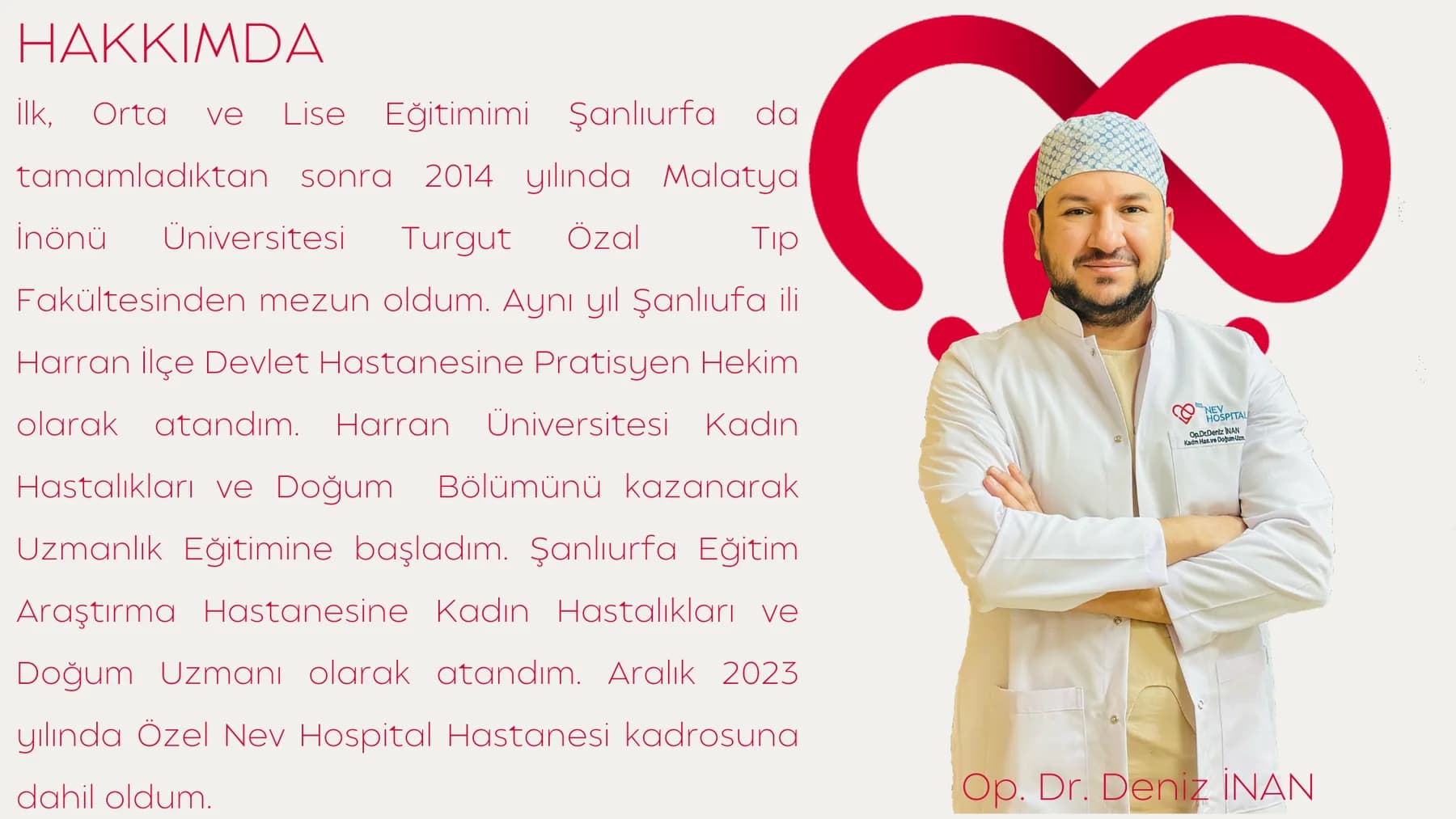 Op. Dr. Deniz İNAN — kaynak özgeçmiş belgesi