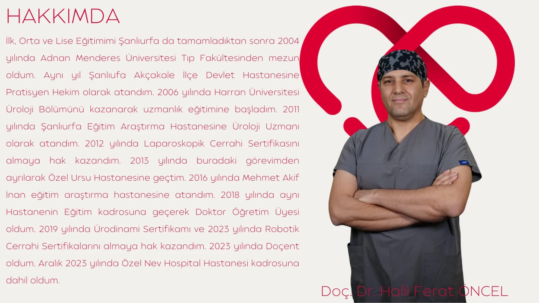 Doç. Dr. Halil Ferat ÖNCEL — kaynak özgeçmiş belgesi