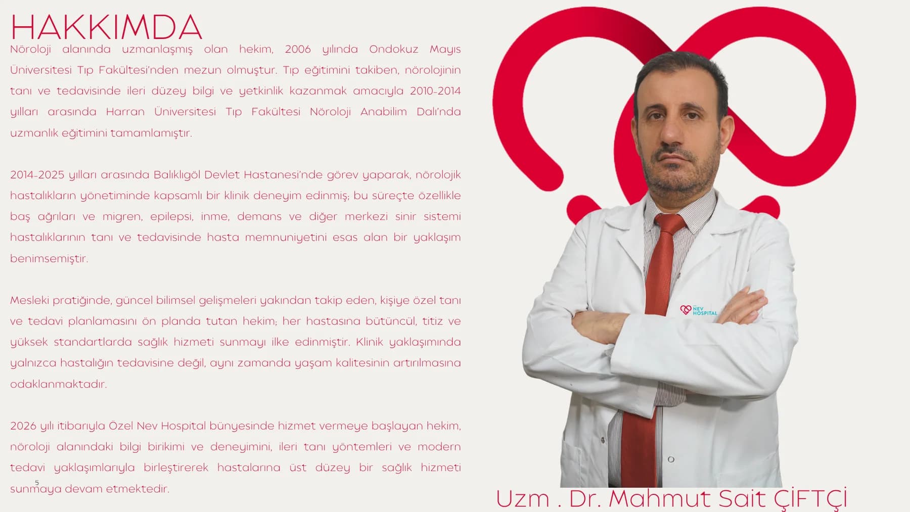 Uzm. Dr. Mahmut Sait ÇİFTÇİ — kaynak özgeçmiş belgesi
