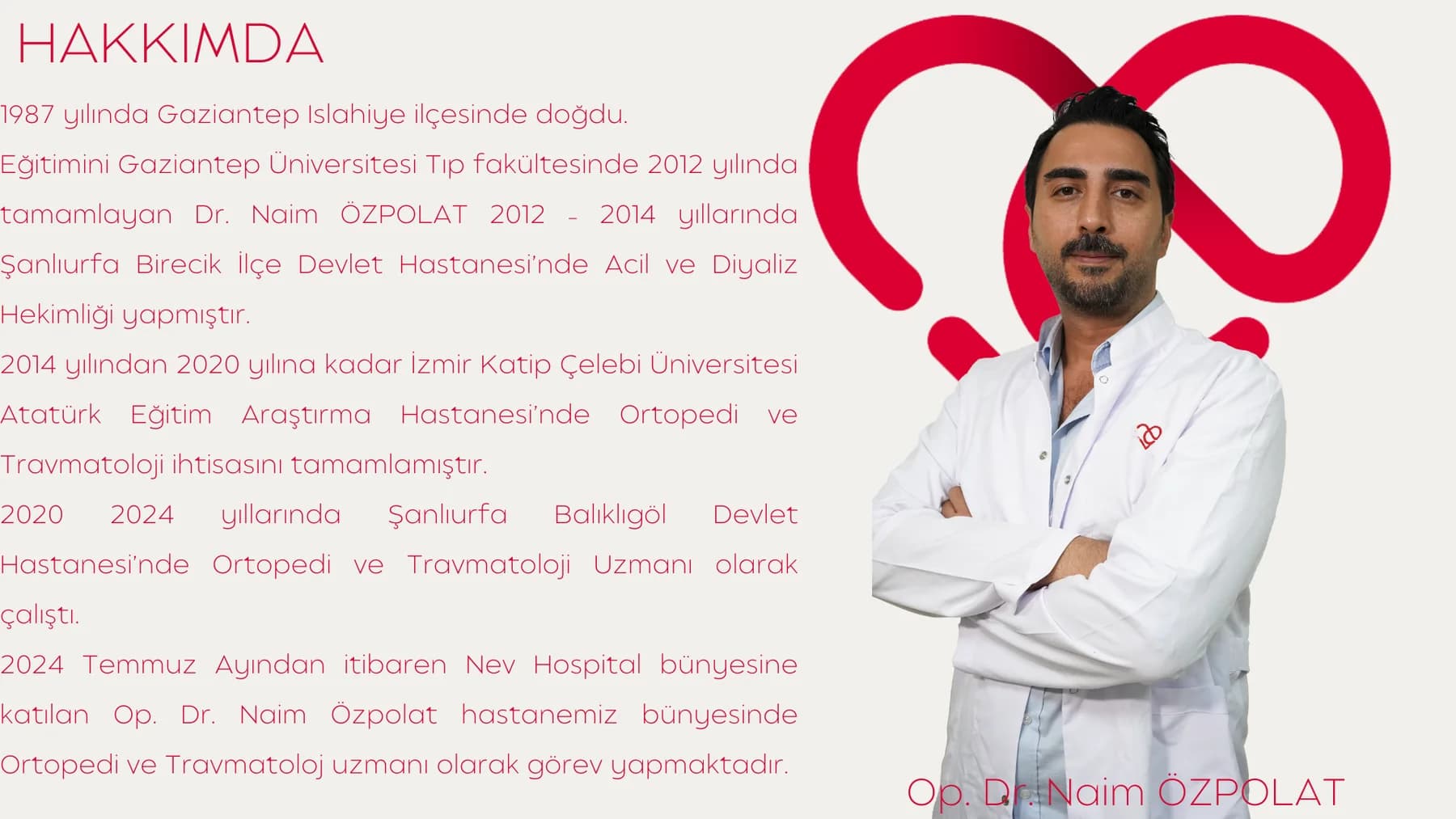 Op. Dr. Naim ÖZPOLAT — kaynak özgeçmiş belgesi
