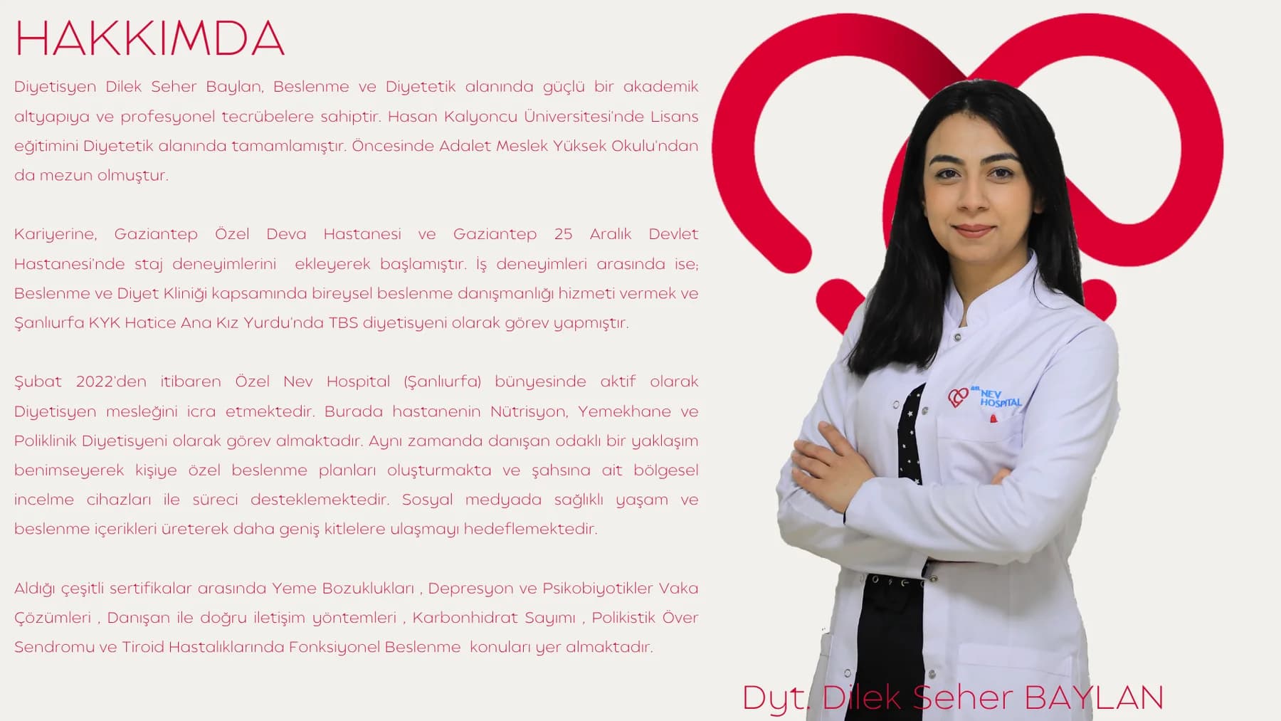 Dyt. Dilek Seher BAYLAN — kaynak özgeçmiş belgesi