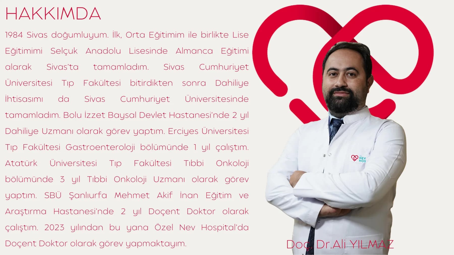 Doç. Dr. Ali YILMAZ — kaynak özgeçmiş belgesi