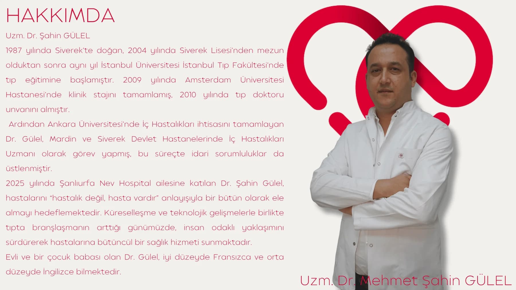 Uzm. Dr. Mehmet Şahin GÜLEL — kaynak özgeçmiş belgesi