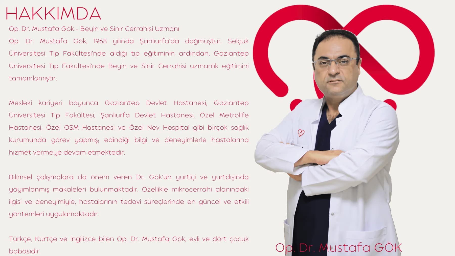 Op. Dr. Mustafa GÖK — kaynak özgeçmiş belgesi